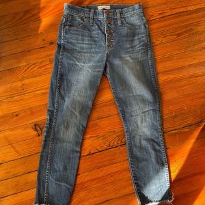 Madewelll 10’’ High-Rise Skinny: button front edition